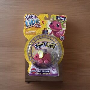 LITTLE LIVE PETS Lil' Mouse Apple Boppin' Sealed Series 1 2014 Sealed Pink Moose